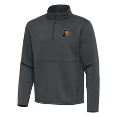 Indiana Pacers Antigua Twist Quarter-Zip Pullover Top - Pewter - NBA