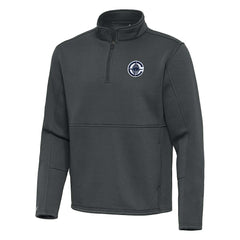 LA Clippers Antigua Twist Quarter-Zip Pullover Top - Pewter - NBA