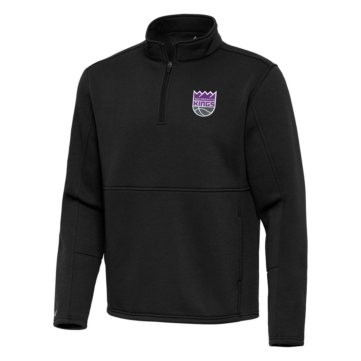 Sacramento Kings Antigua Twist Quarter-Zip Pullover Top - Black - NBA
