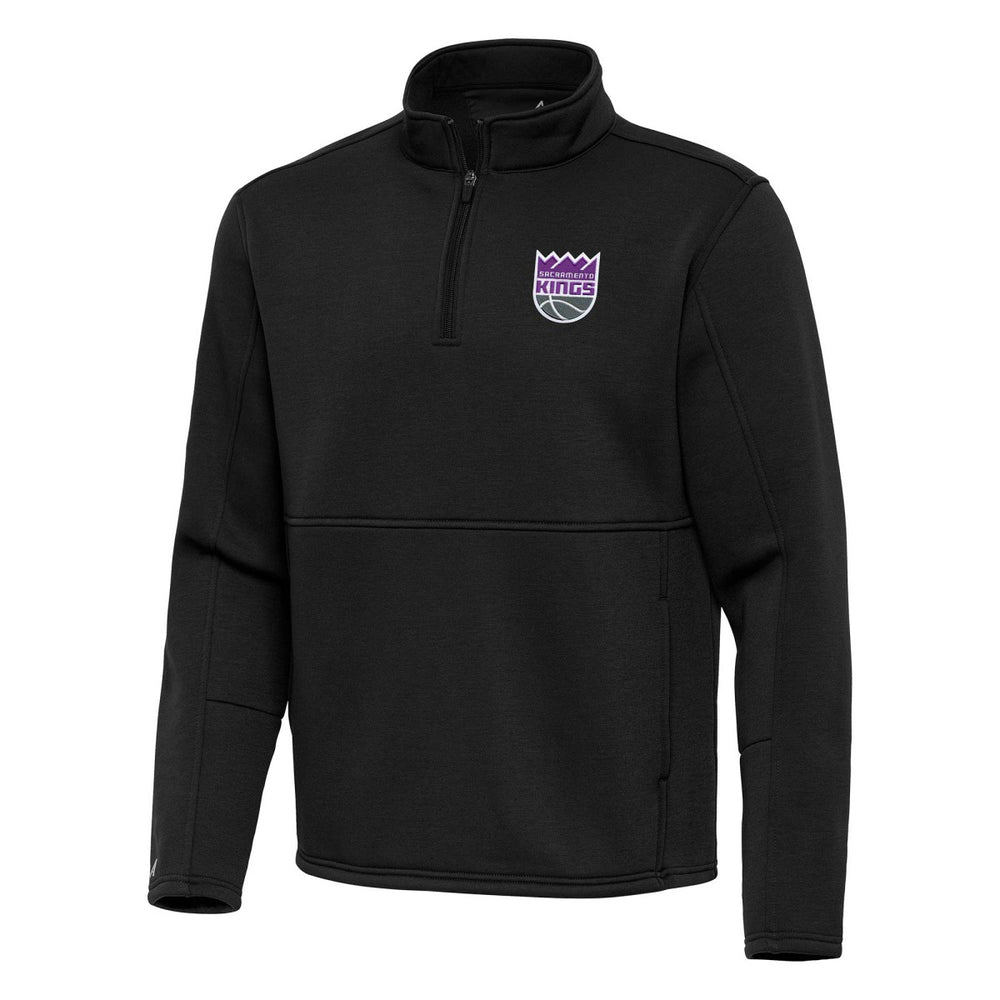Sacramento Kings Antigua Twist Quarter-Zip Pullover Top - Black - NBA