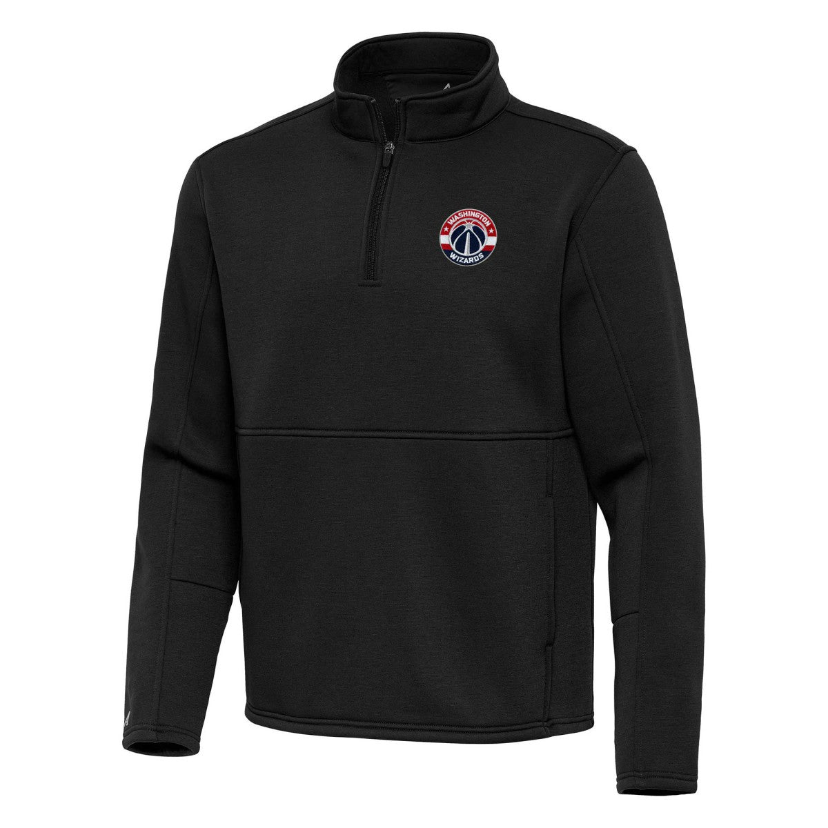 Washington Wizards Antigua Twist Quarter-Zip Pullover Top - Black - NBA