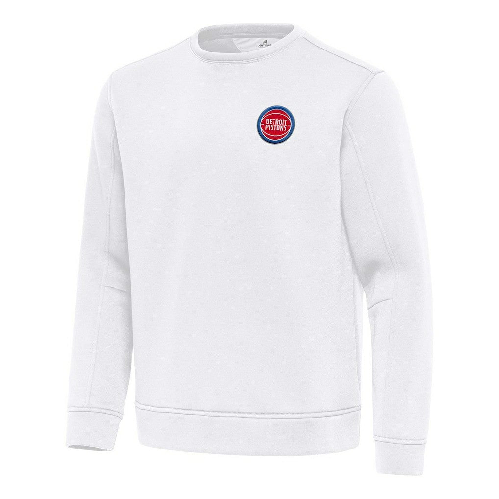 Detroit Pistons Antigua Relevant Pullover Sweatshirt White - NBA