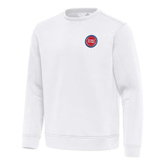 Detroit Pistons Antigua Relevant Pullover Sweatshirt White - NBA
