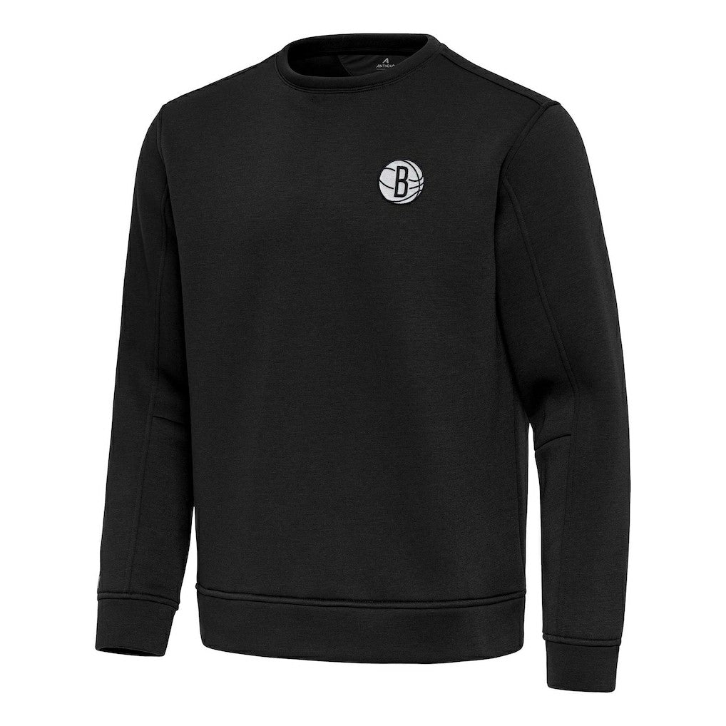Brooklyn Nets Antigua Relevant Pullover Sweatshirt Black - NBA