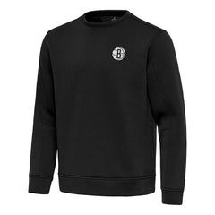 Brooklyn Nets Antigua Relevant Pullover Sweatshirt Black - NBA