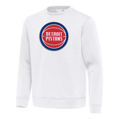 Detroit Pistons Antigua Relevant Pullover Sweatshirt White - NBA