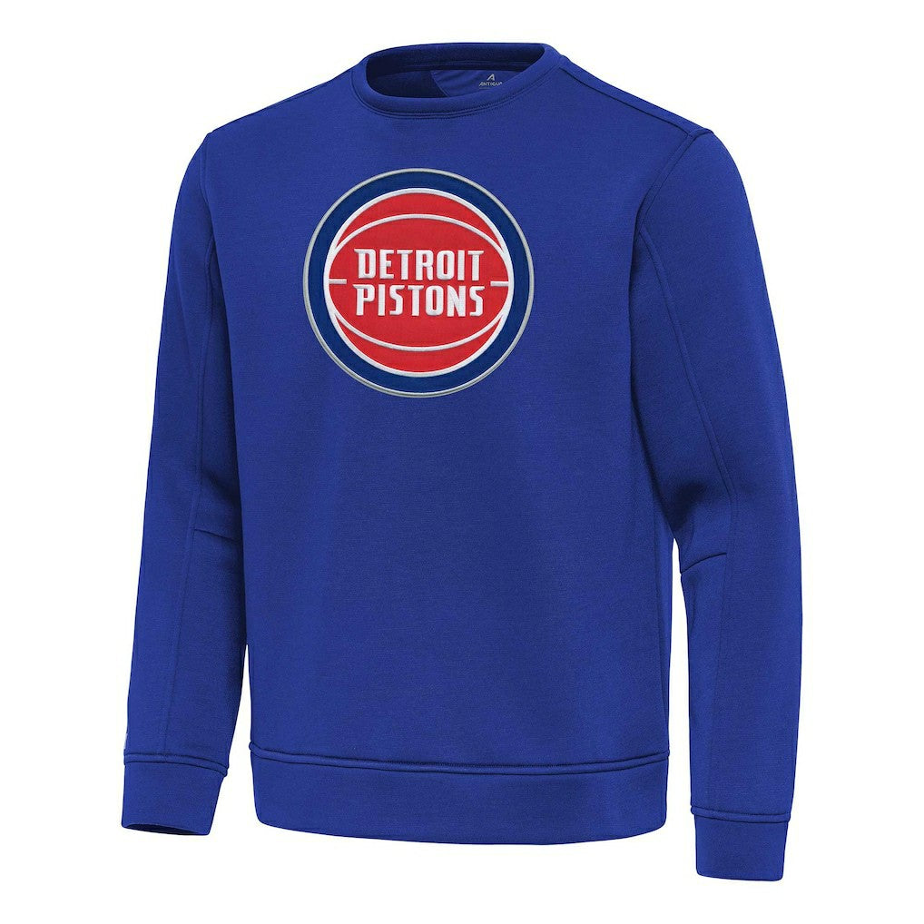 Detroit Pistons Antigua Relevant Pullover Sweatshirt Blue - NBA