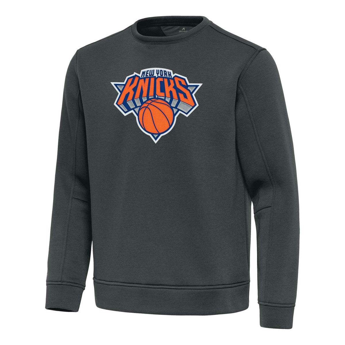 New York Knicks Antigua Relevant Pullover Sweatshirt Pewter - NBA
