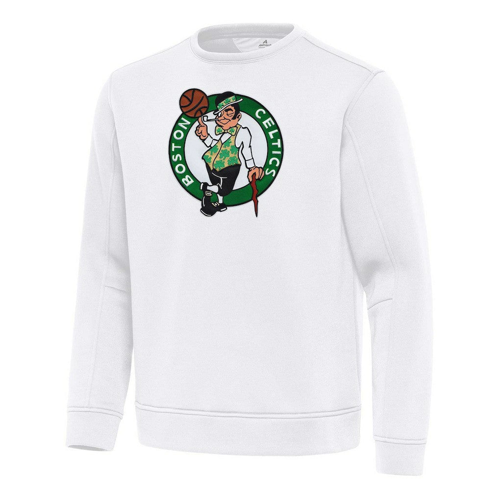 Boston Celtics Antigua Relevant Pullover Sweatshirt White - NBA