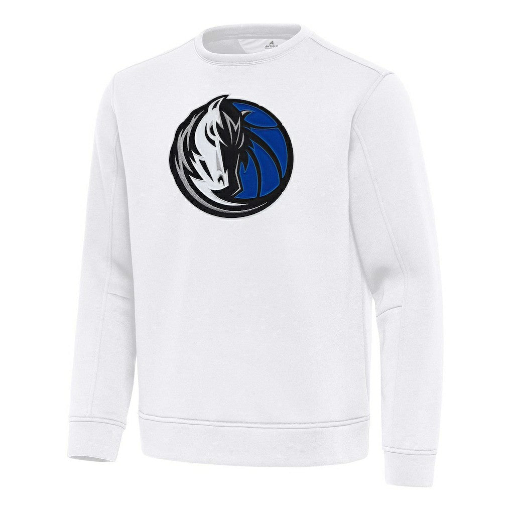 Dallas Mavericks Antigua Relevant Pullover Sweatshirt White - NBA