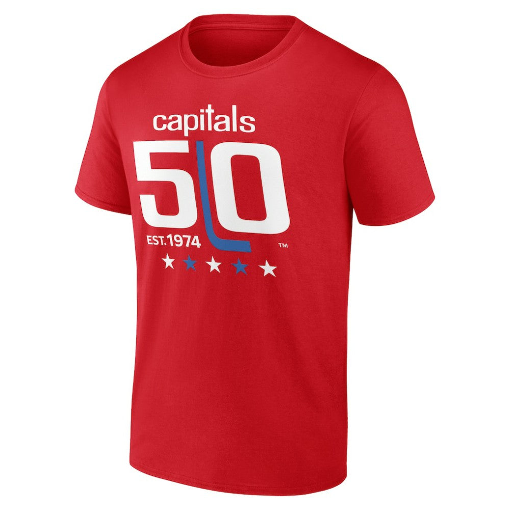 Washington Capitals 50th Anniversary T-Shirt - Red - NHL
