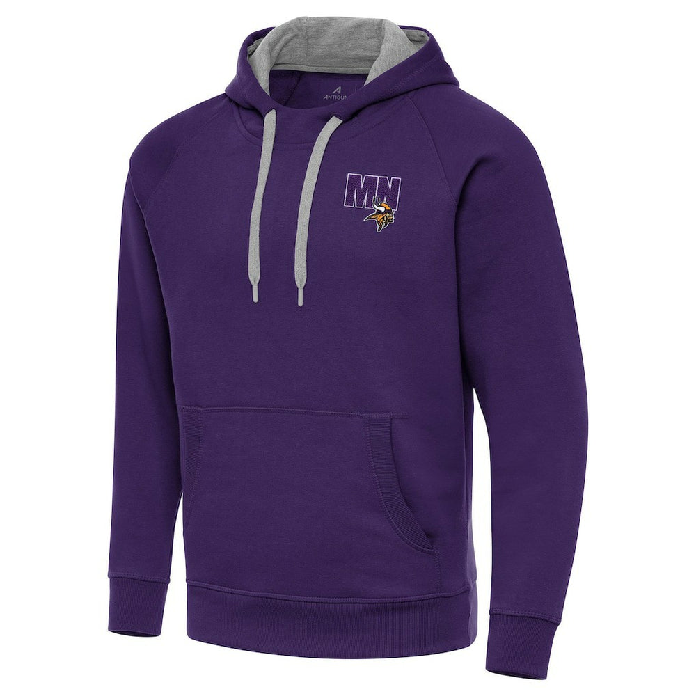Men's Minnesota Vikings Antigua Victory Pullover Hoodie Purple | NFL