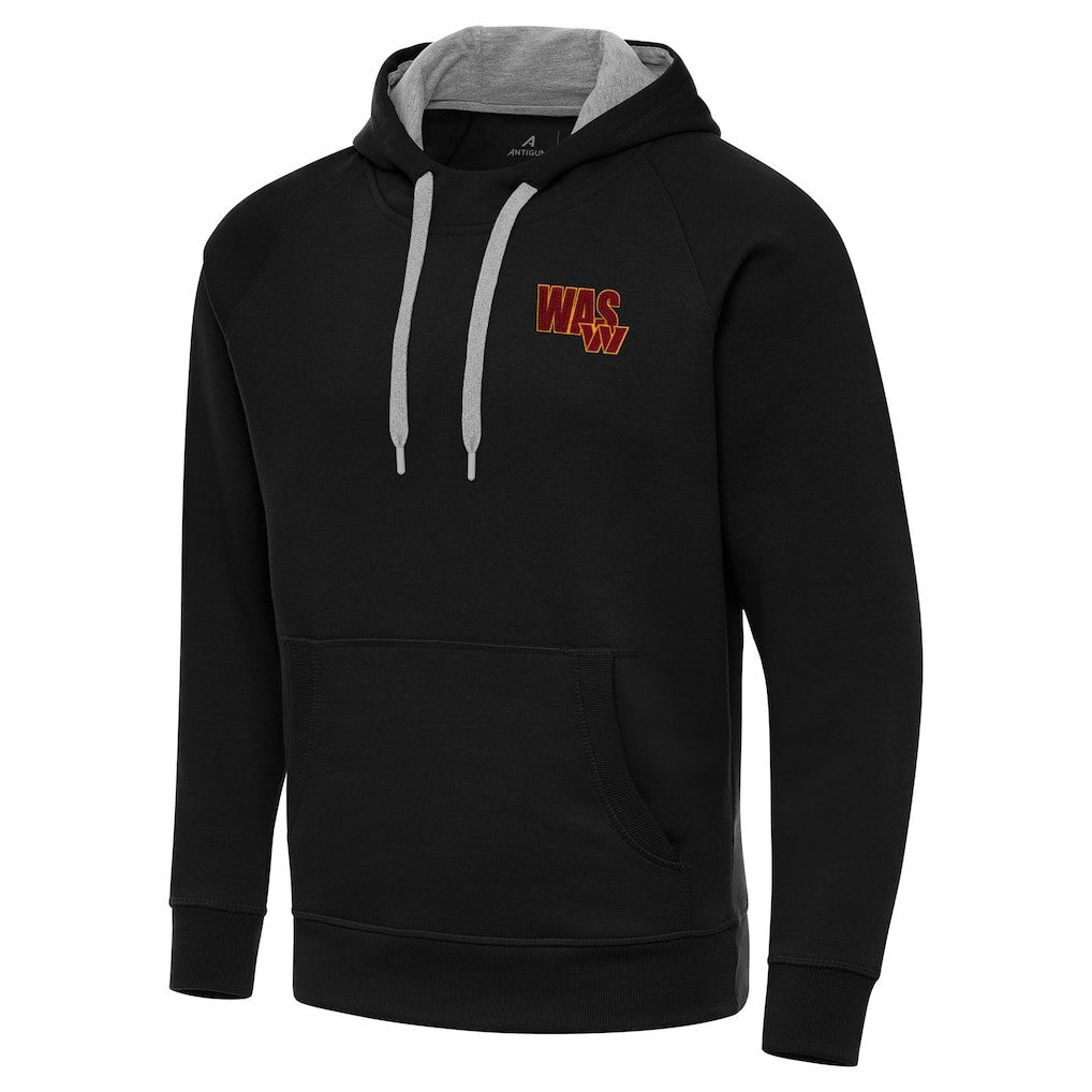 Men's Washington Commanders Antigua Victory Pullover Hoodie Black | NFL