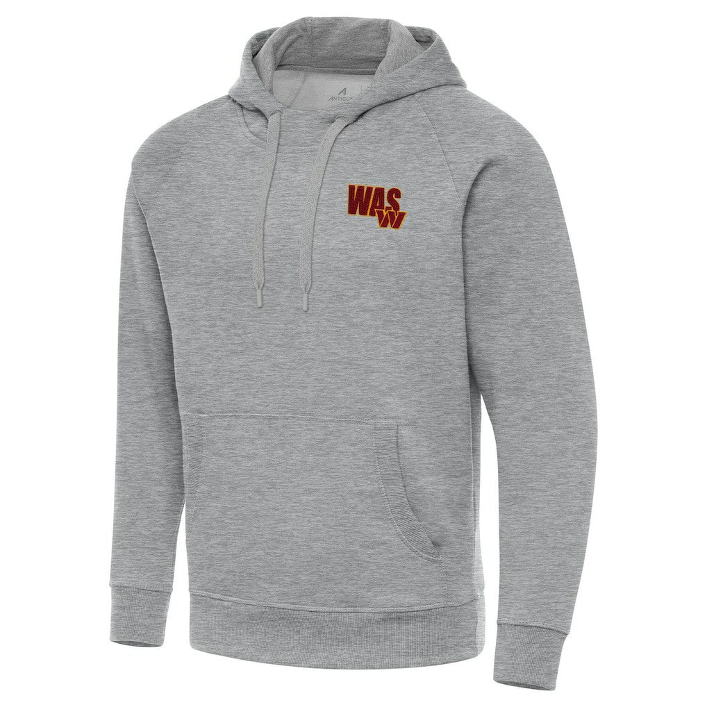 Men's Washington Commanders Antigua Victory Pullover Hoodie Heather Gray | NFL