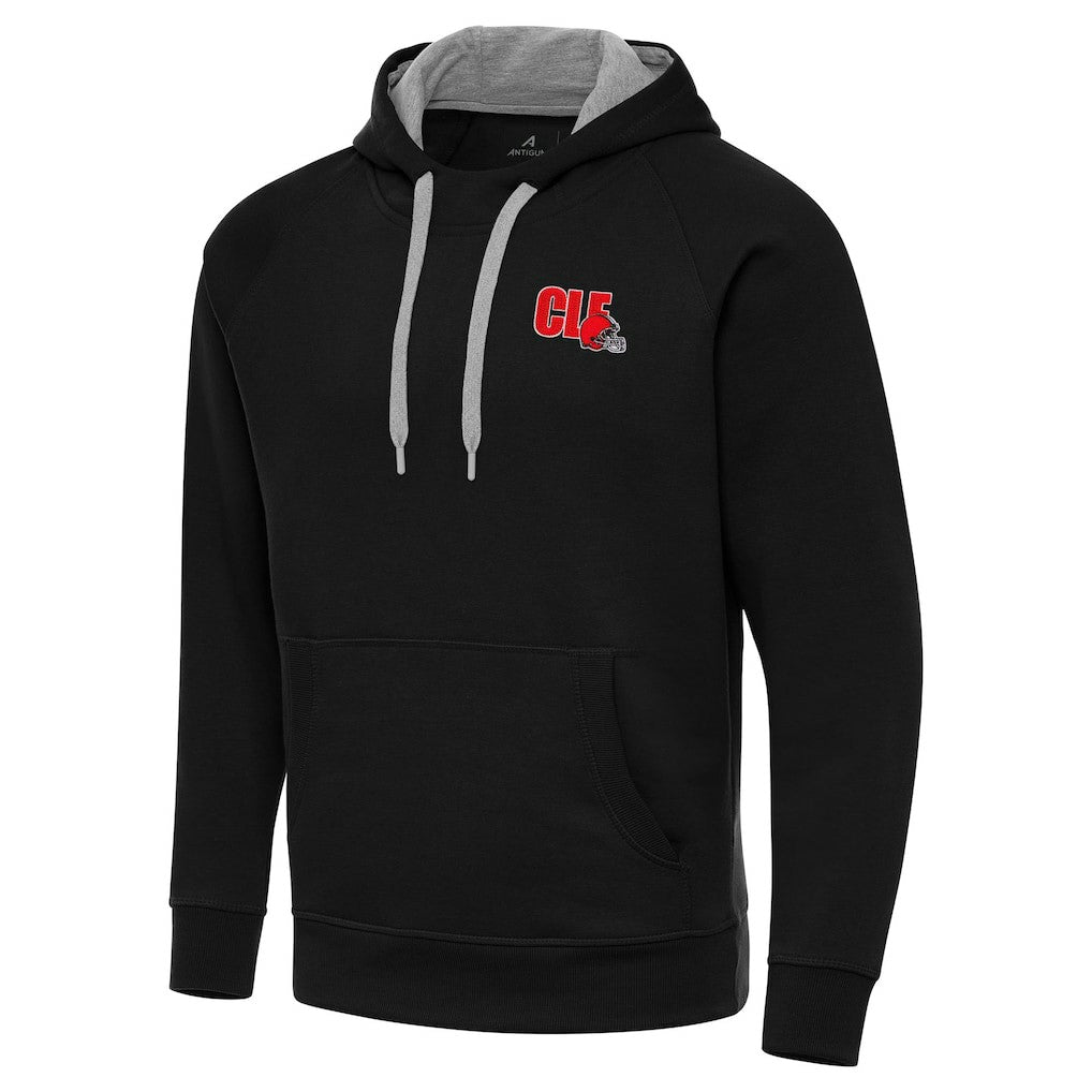 Men's Cleveland Browns Antigua Victory Pullover Hoodie Black | NFL