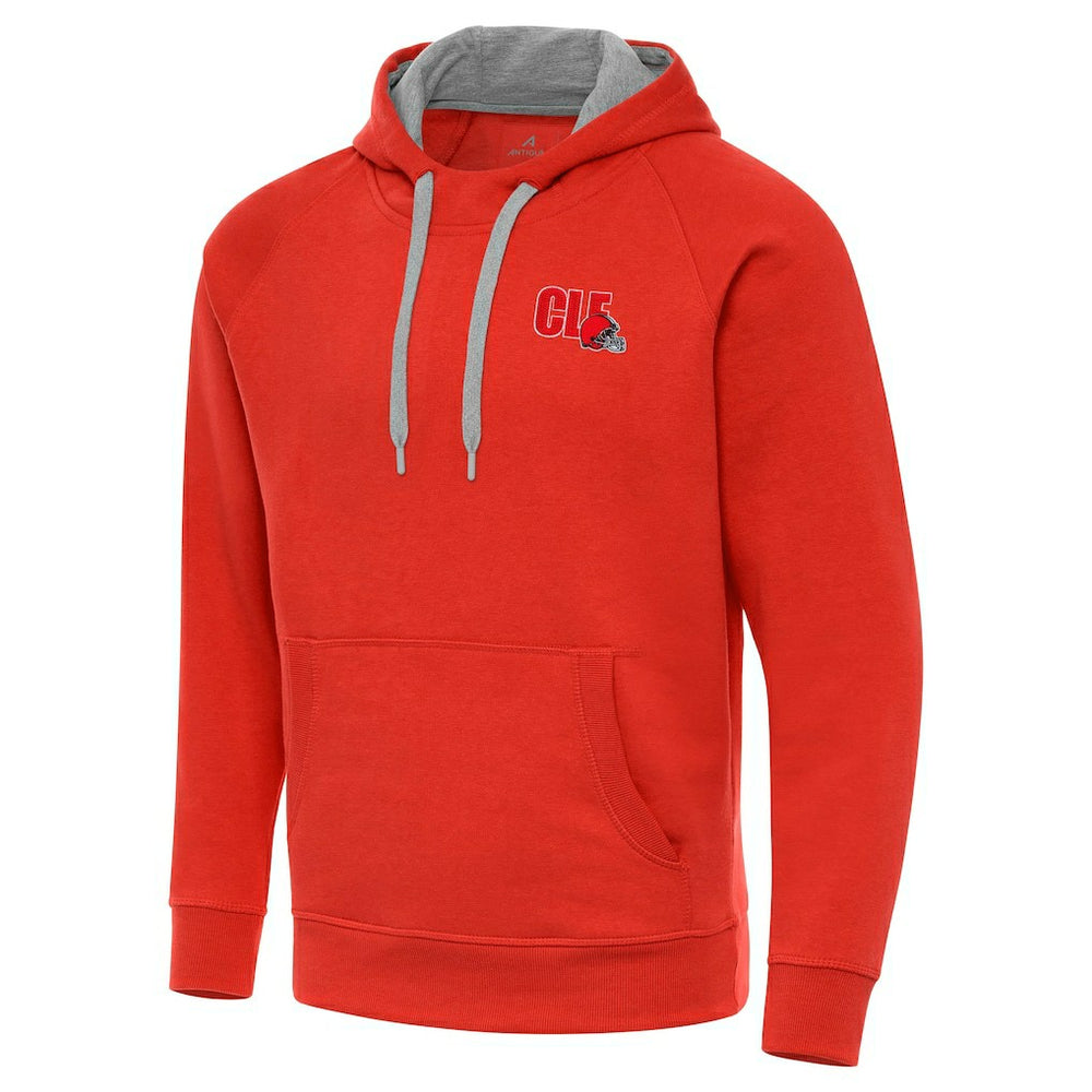Men's Cleveland Browns Antigua Victory Pullover Hoodie Orange | NFL