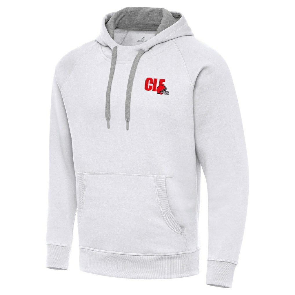 Men's Cleveland Browns Antigua Victory Pullover Hoodie White | NFL