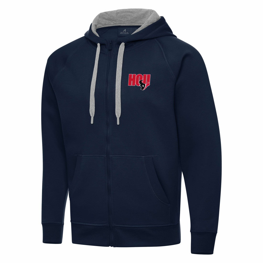 Men's Houston Texans Antigua Victory Full-Zip Hoodie Navy | NFL
