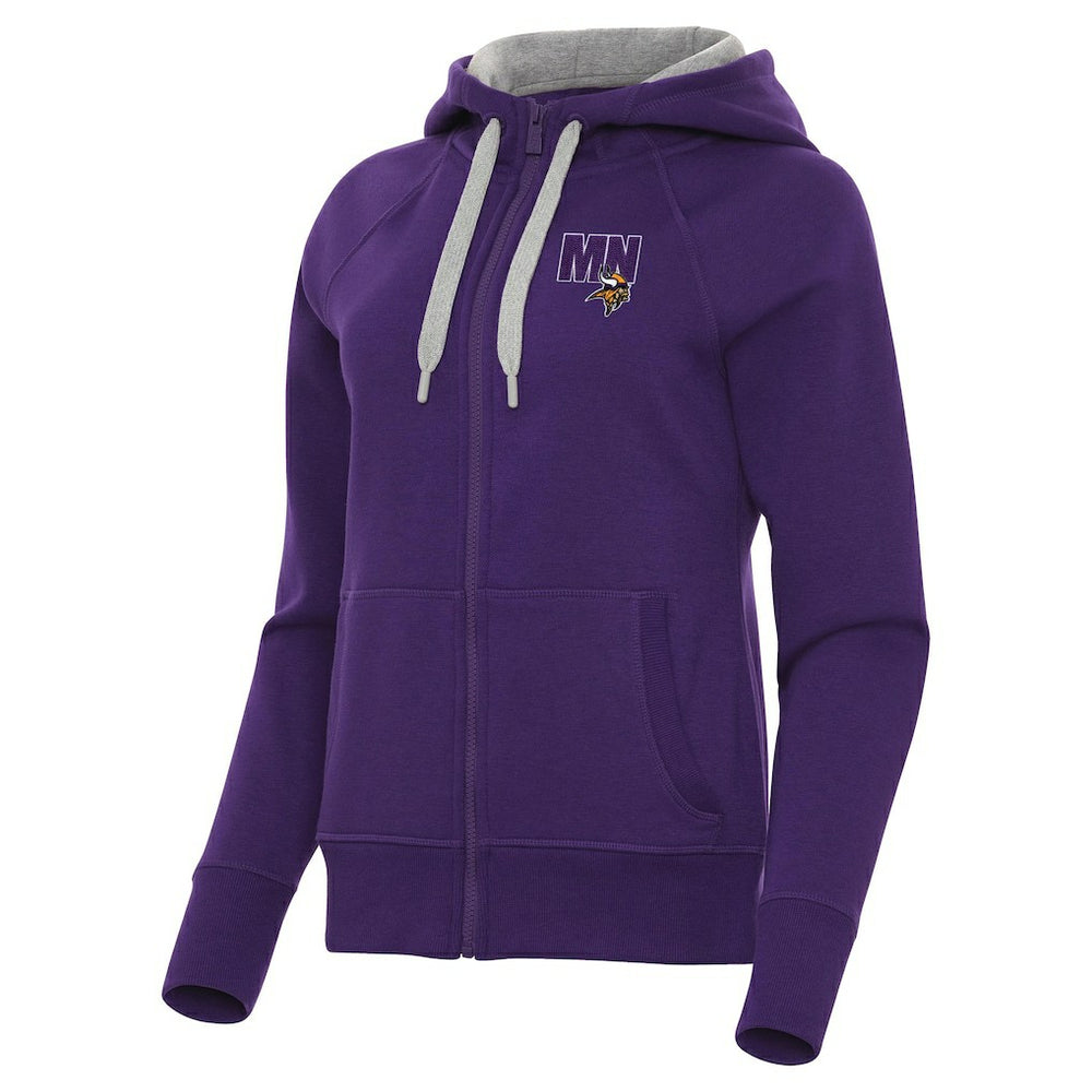 Minnesota Vikings Antigua Women's Victory Full-Zip Hoodie Purple | NFL
