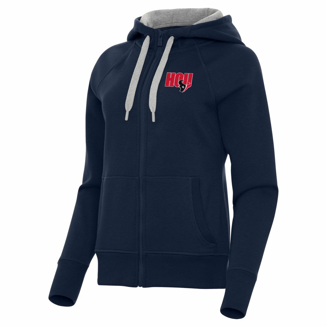 Houston Texans Antigua Women's Victory Full-Zip Hoodie Navy | NFL