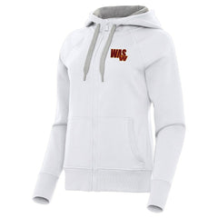 Washington Commanders Antigua Women's Victory Full-Zip Hoodie White | NFL