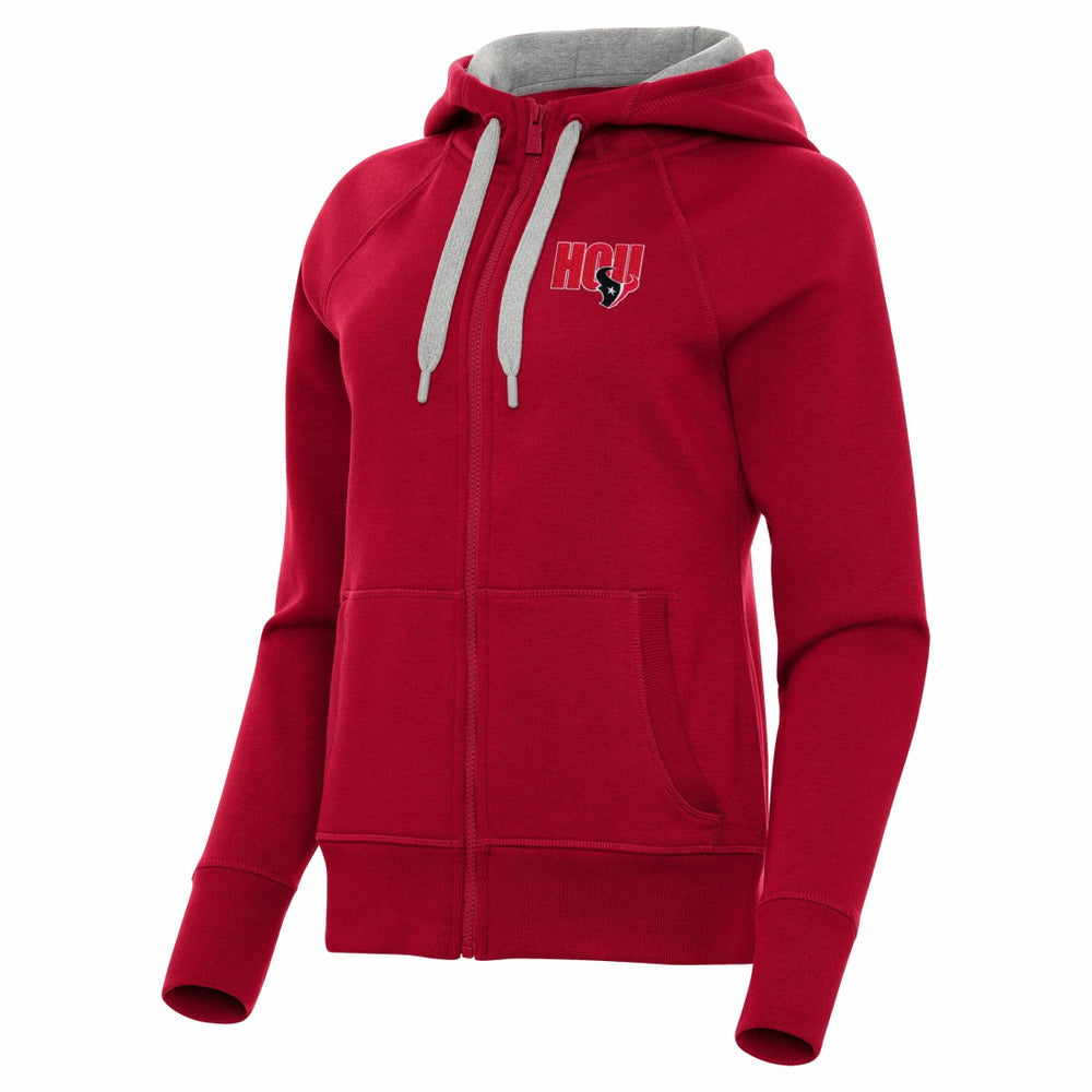 Houston Texans Antigua Women's Victory Full-Zip Hoodie Red | NFL