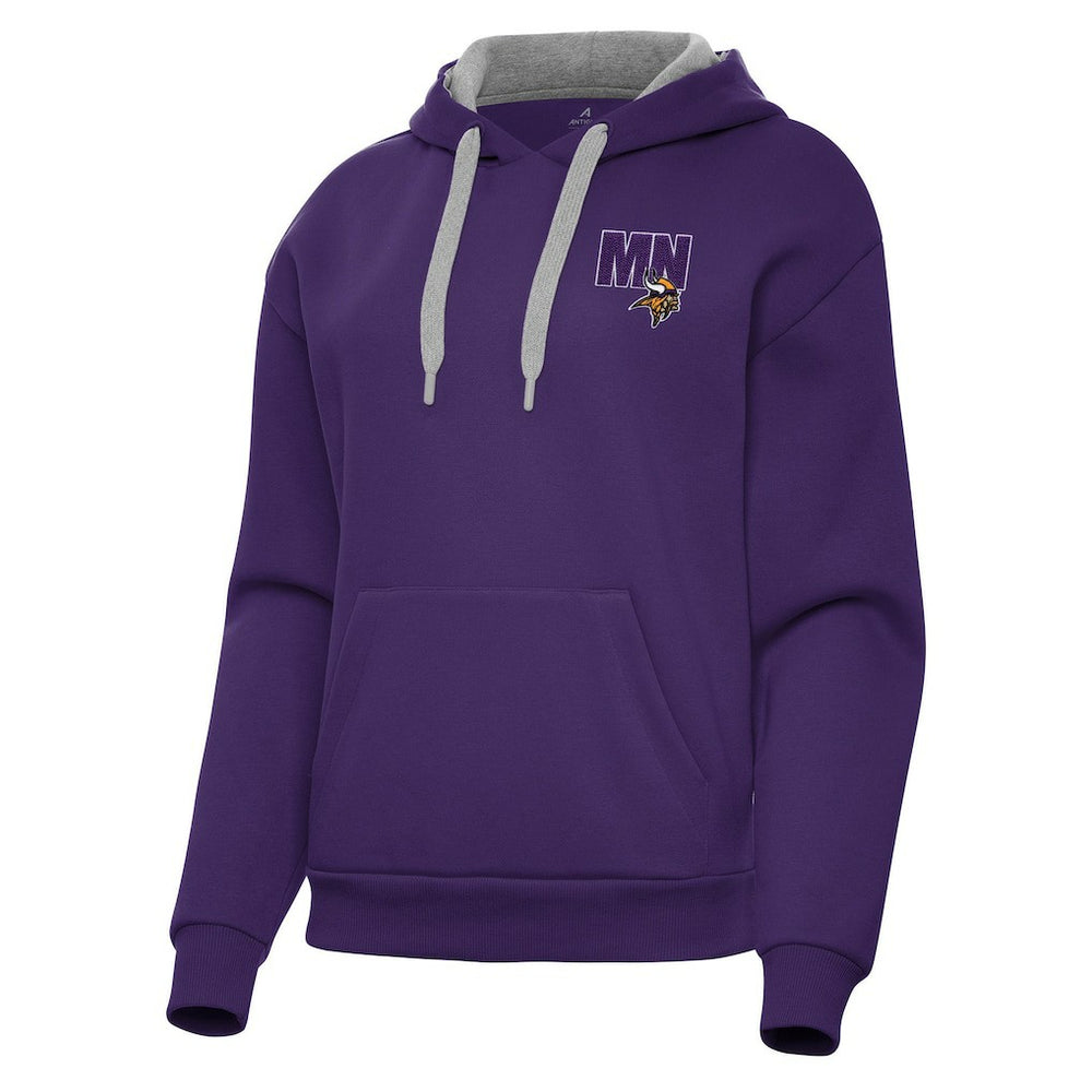 Minnesota Vikings Antigua Women's Victory Pullover Hoodie Purple | NFL