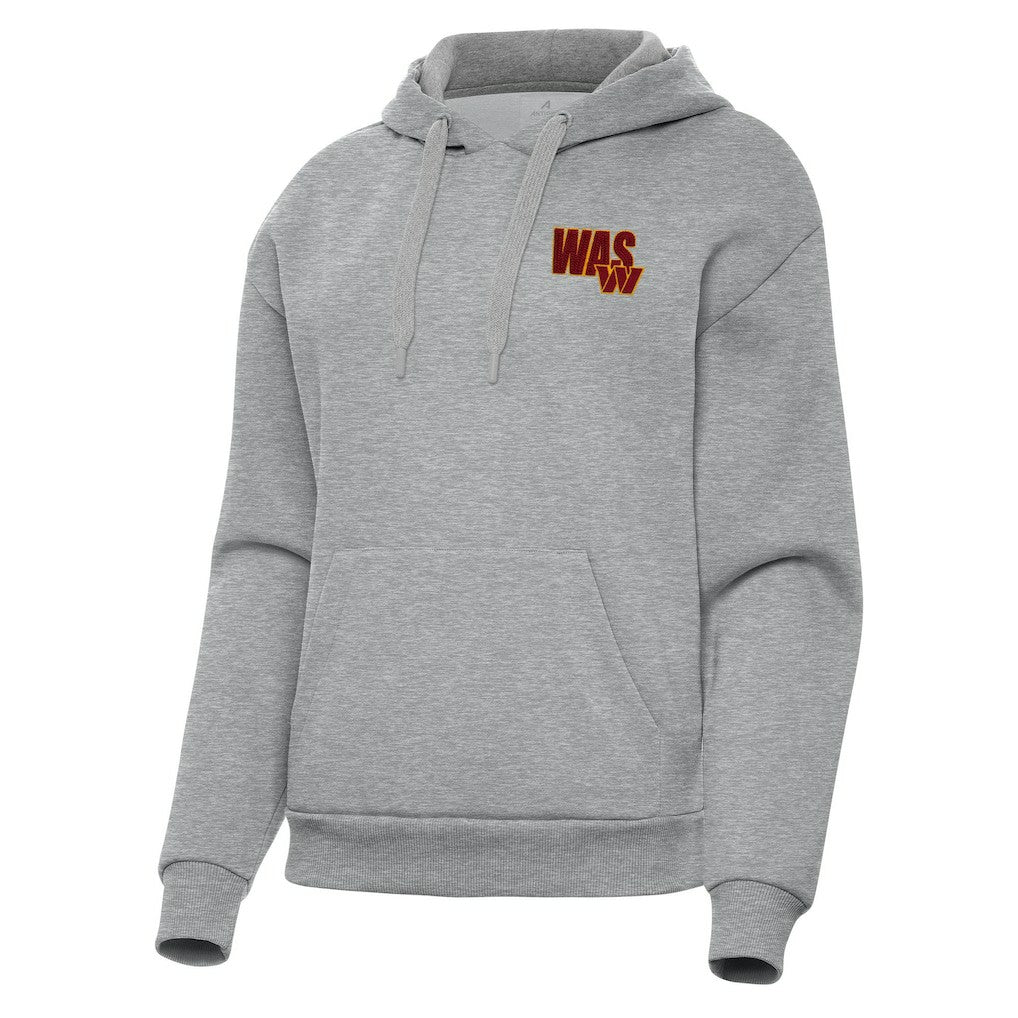 Washington Commanders Antigua Women's Victory Pullover Hoodie Heather Gray | NFL