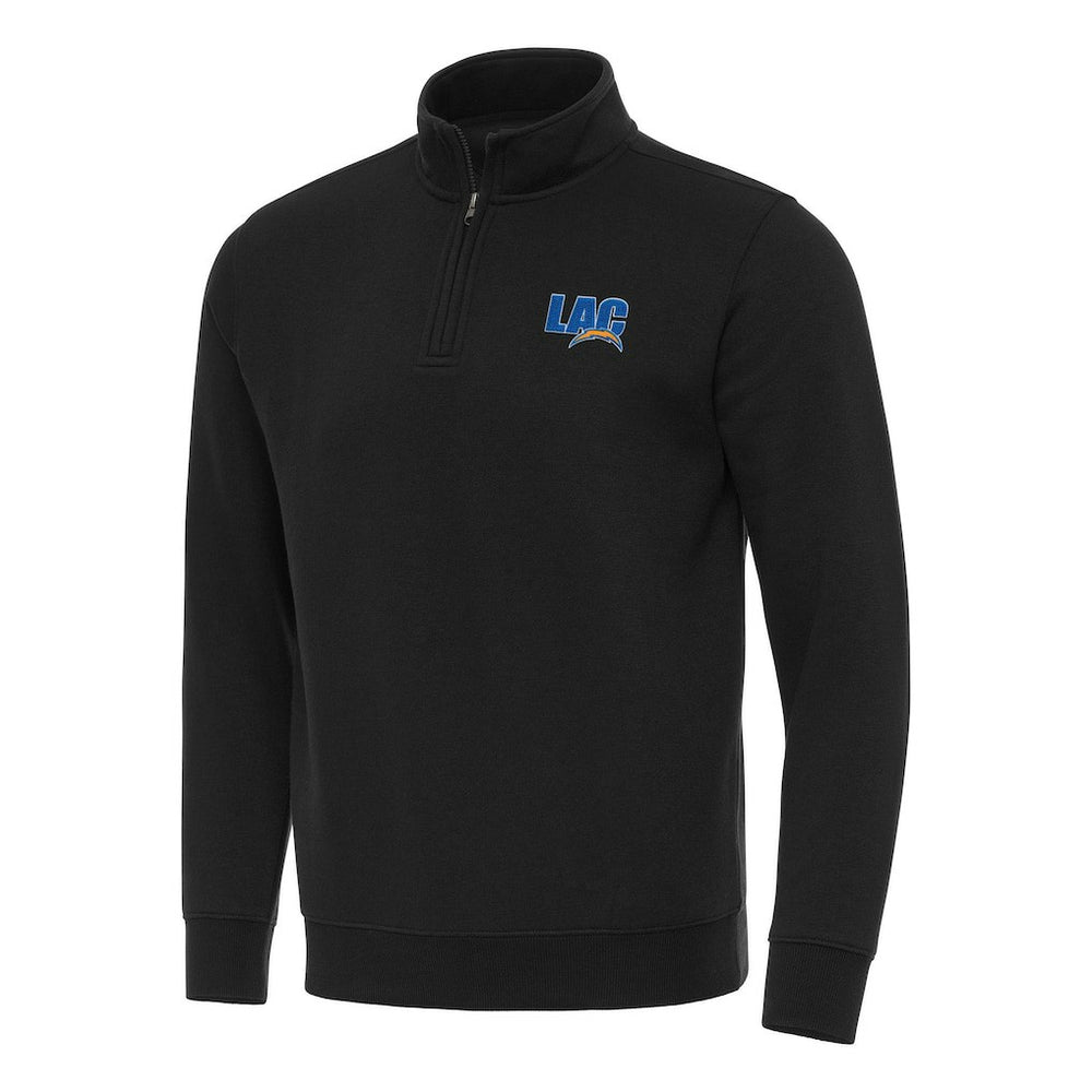 Los Angeles Chargers Antigua Men's Victory Quarter-Zip Sweatshirt Black | NFL