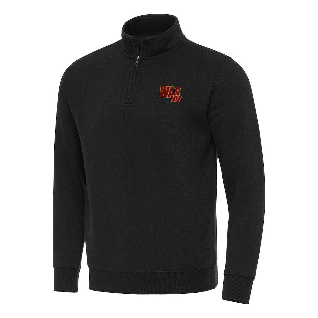 Washington Commanders Antigua Men's Victory Quarter-Zip Sweatshirt Black | NFL