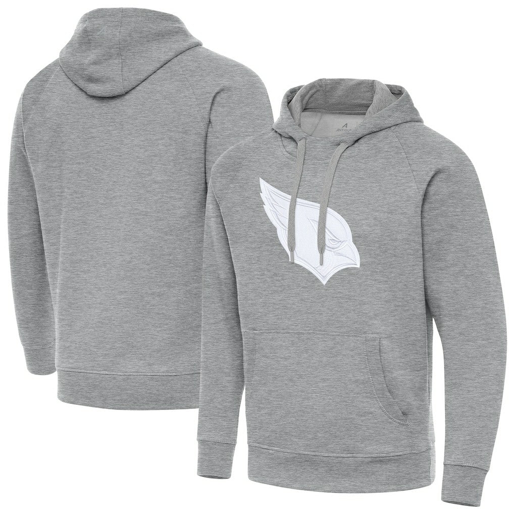 Arizona Cardinals Antigua Victory Pullover Hoodie Heather Gray | NFL