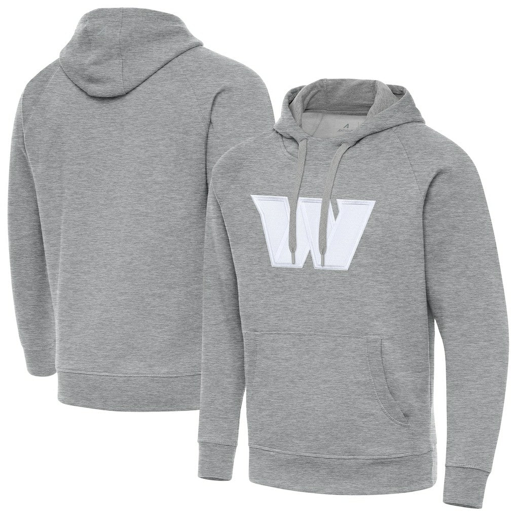Washington Commanders Antigua Victory Pullover Hoodie Heather Gray | NFL