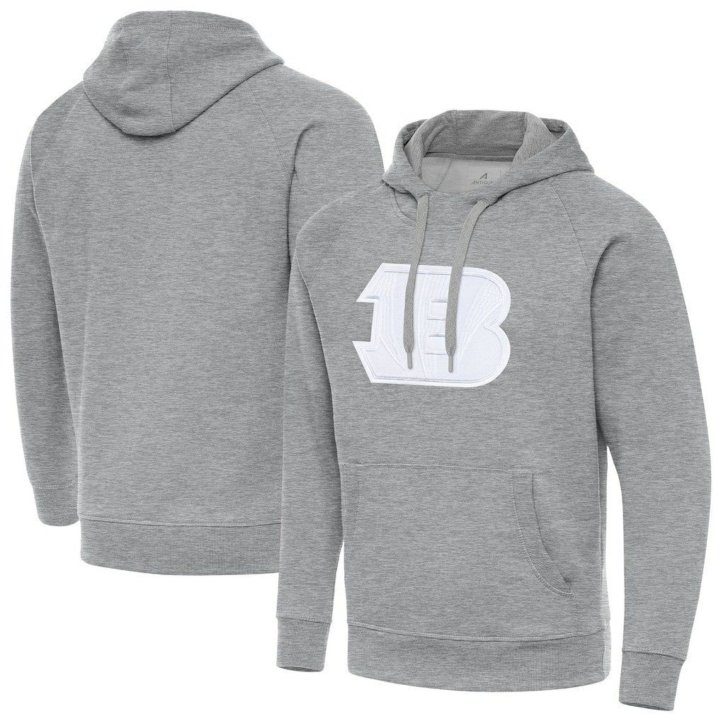 Cincinnati Bengals Antigua Victory Pullover Hoodie Heather Gray | NFL