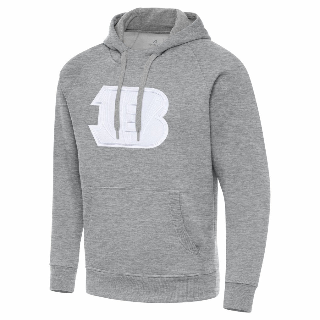 Cincinnati Bengals Antigua Victory Pullover Hoodie Heather Gray | NFL