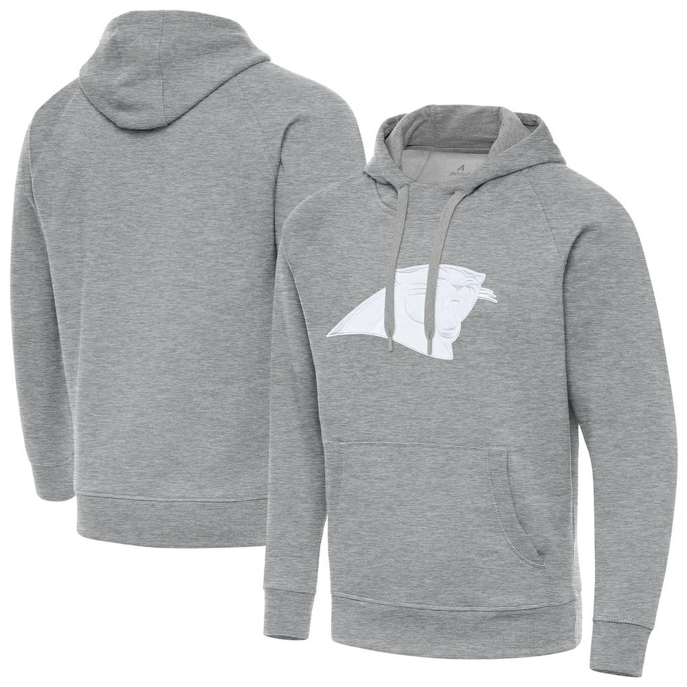 Carolina Panthers Antigua Victory Pullover Hoodie Heather Gray | NFL
