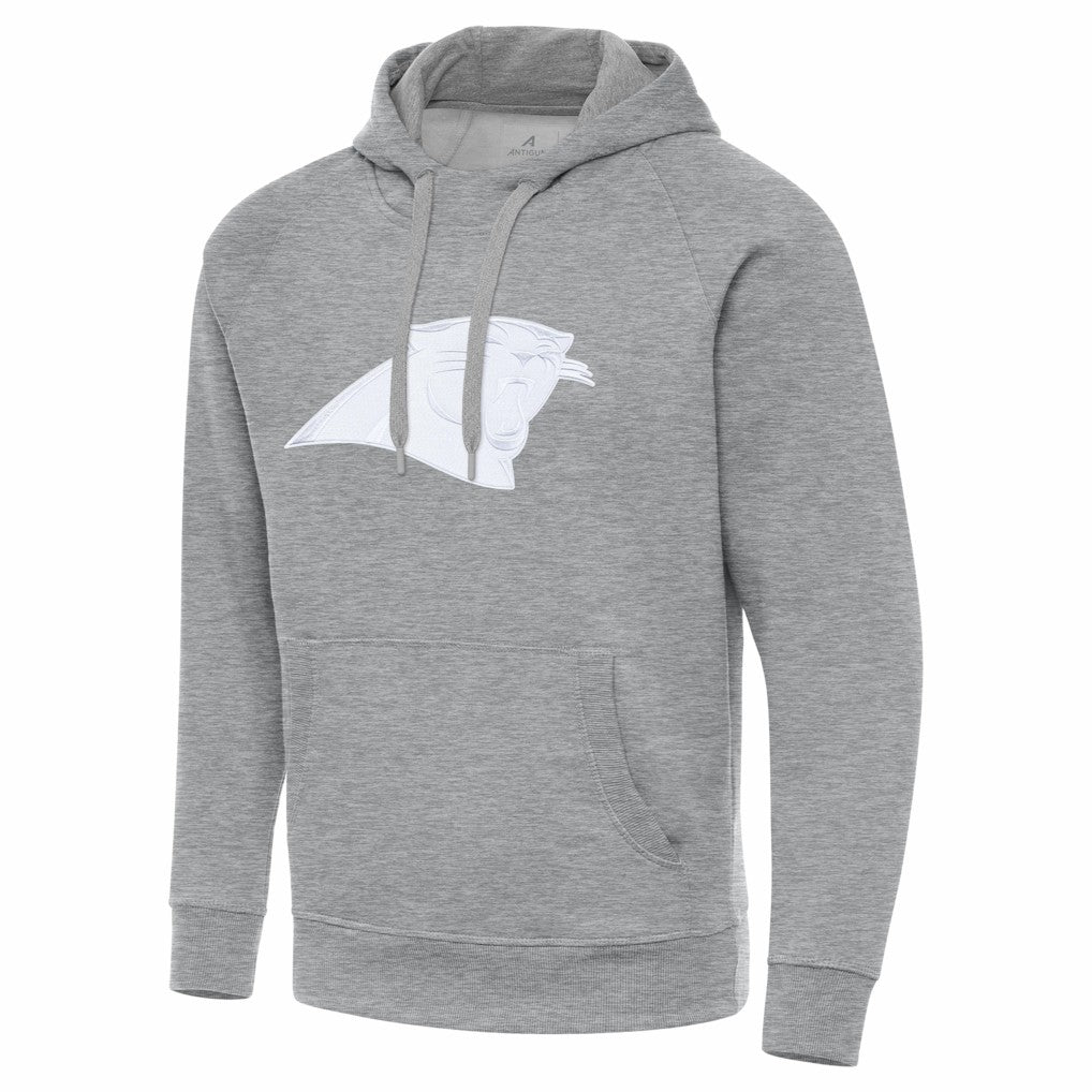 Carolina Panthers Antigua Victory Pullover Hoodie Heather Gray | NFL
