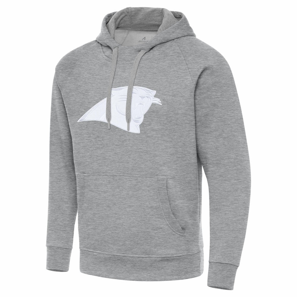 Carolina Panthers Antigua Victory Pullover Hoodie Heather Gray | NFL