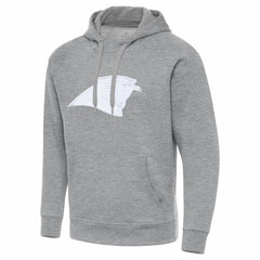 Carolina Panthers Antigua Victory Pullover Hoodie Heather Gray | NFL