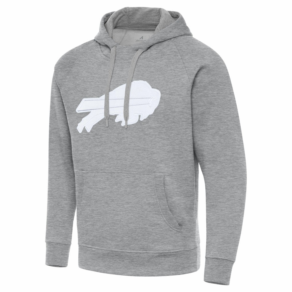 Buffalo Bills Antigua Victory Pullover Hoodie Heather Gray | NFL