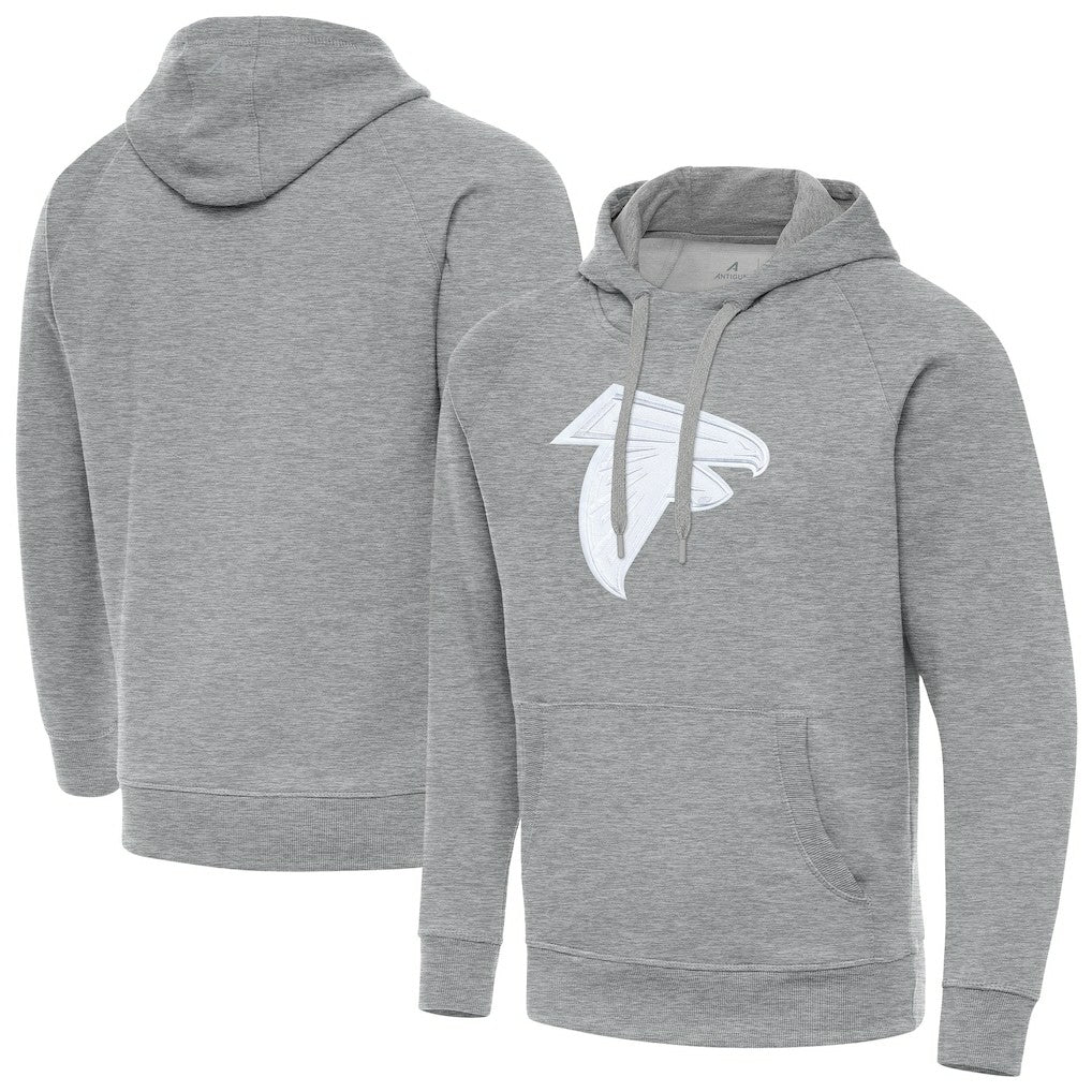 Atlanta Falcons Antigua Victory Pullover Hoodie Heather Gray | NFL
