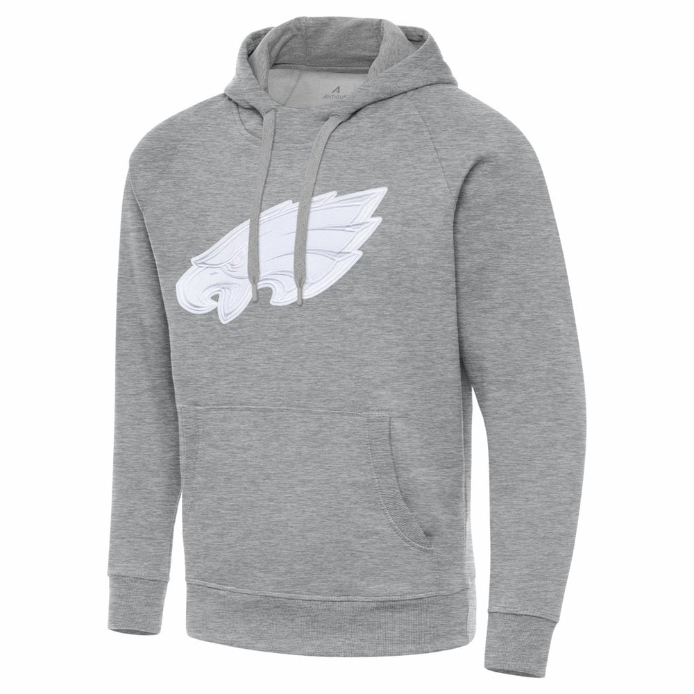 Philadelphia Eagles Antigua Victory Pullover Hoodie Heather Gray | NFL