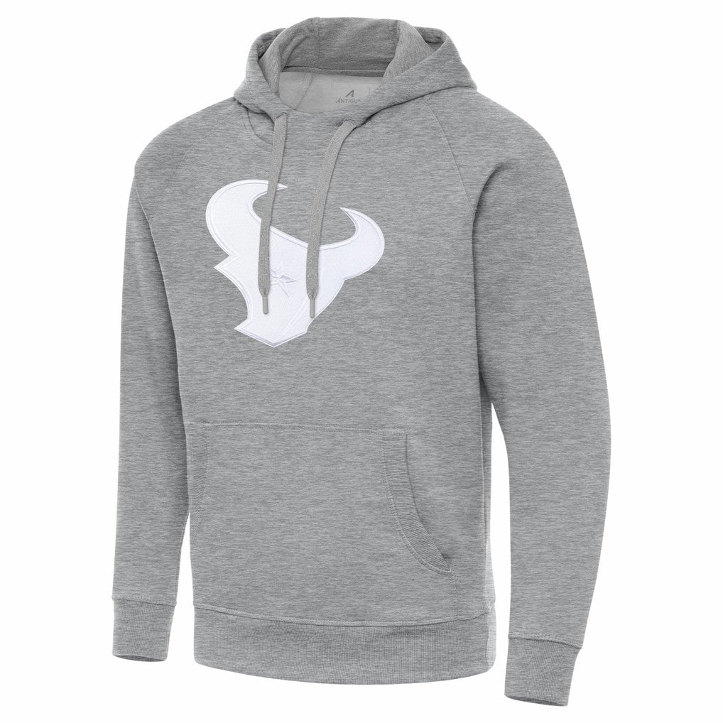 Houston Texans Antigua Victory Pullover Hoodie Heather Gray | NFL