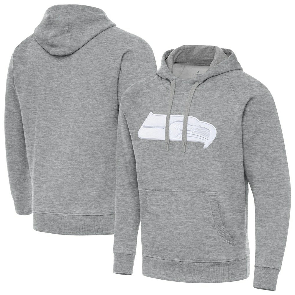 Seattle Seahawks Antigua Victory Pullover Hoodie Heather Gray | NFL