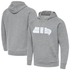 Seattle Seahawks Antigua Victory Pullover Hoodie Heather Gray | NFL