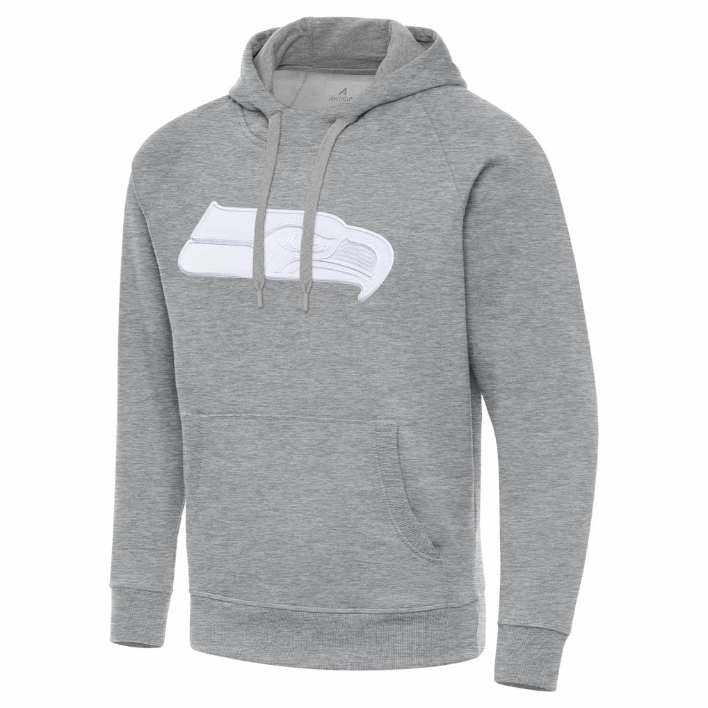Seattle Seahawks Antigua Victory Pullover Hoodie Heather Gray | NFL