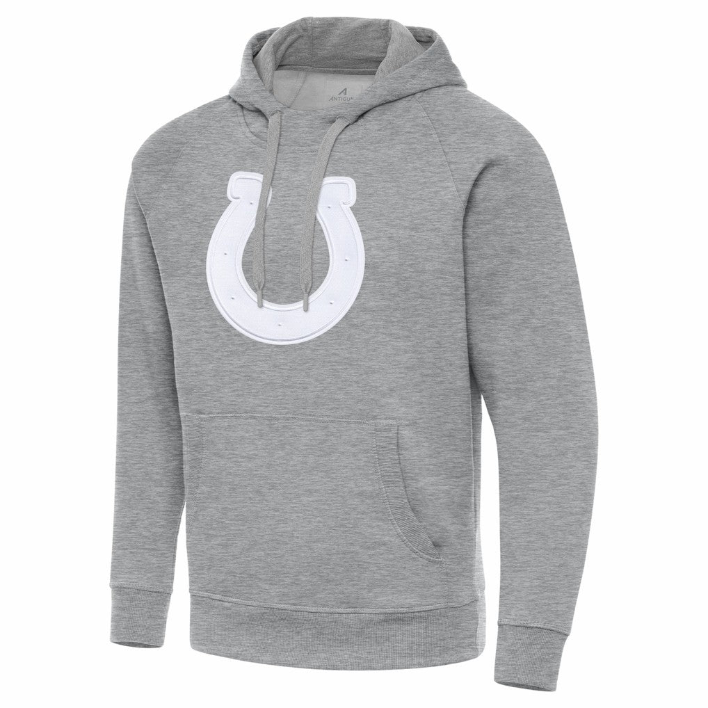 Indianapolis Colts Antigua Victory Pullover Hoodie Heather Gray | NFL