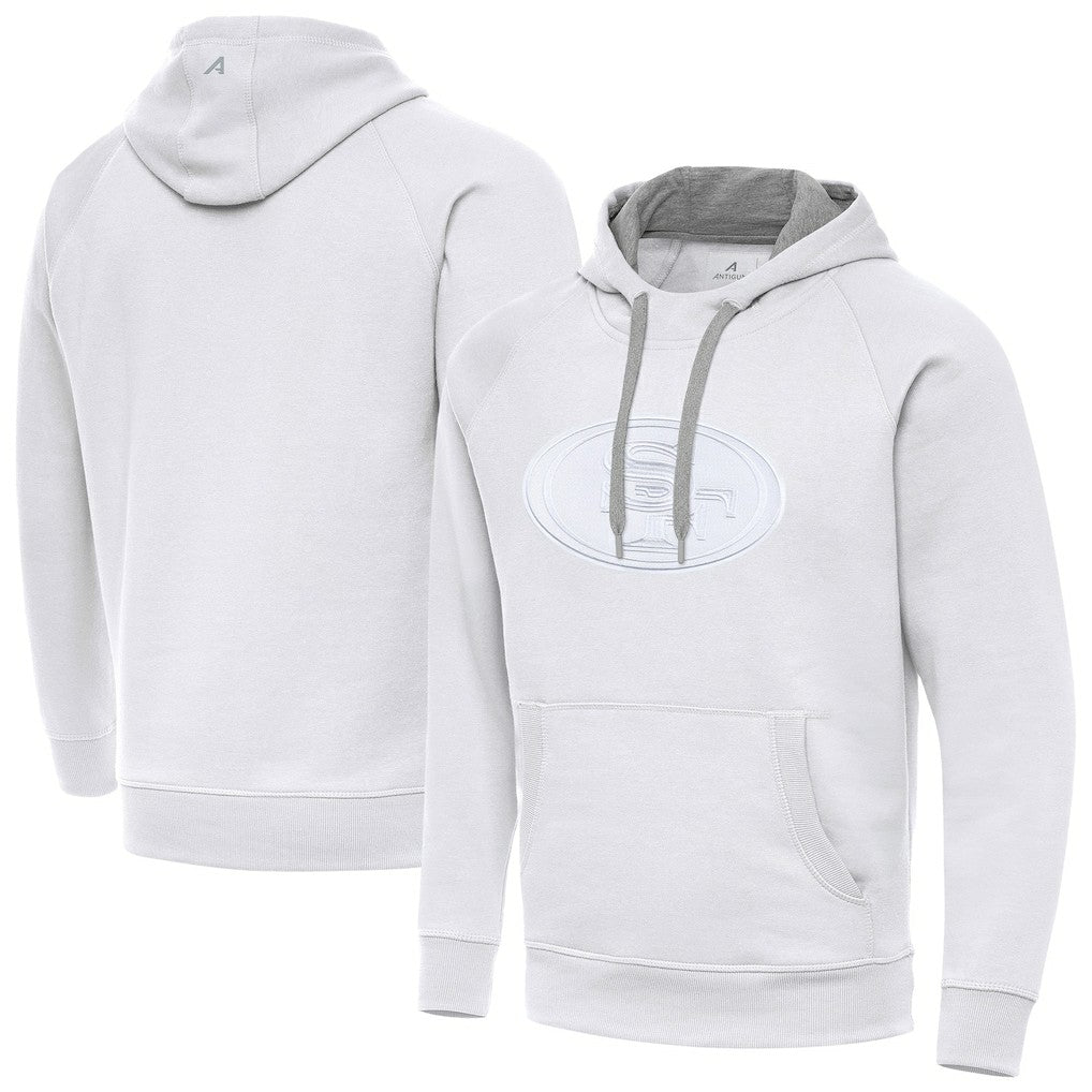 San Francisco 49ers Antigua Victory Pullover Hoodie White | NFL
