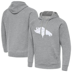 Denver Broncos Antigua Victory Pullover Hoodie Heather Gray | NFL