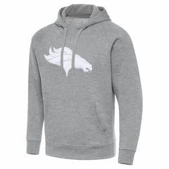 Denver Broncos Antigua Victory Pullover Hoodie Heather Gray | NFL