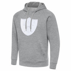 Las Vegas Raiders Antigua Victory Pullover Hoodie Heather Gray | NFL